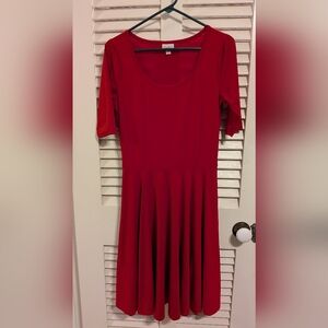 LuLaRoe Red Women's Dress, Medium